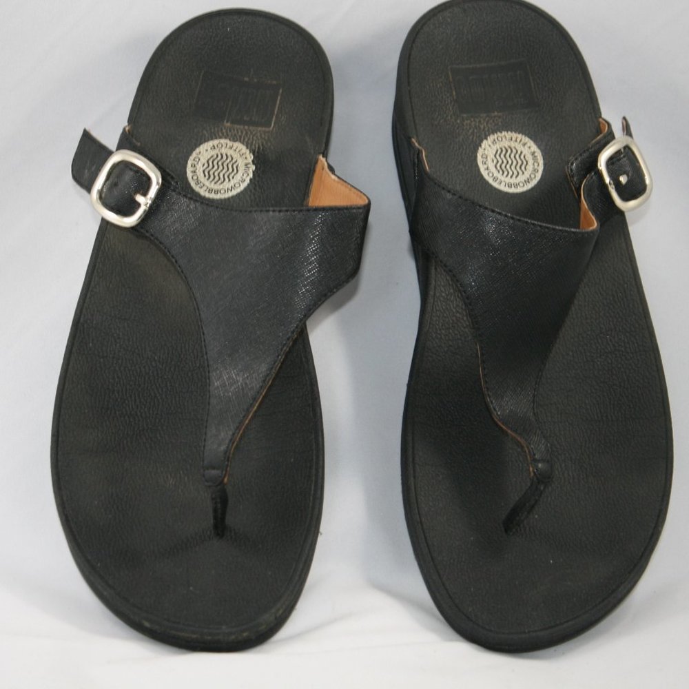 Black FitFlop Thongs Sz 9